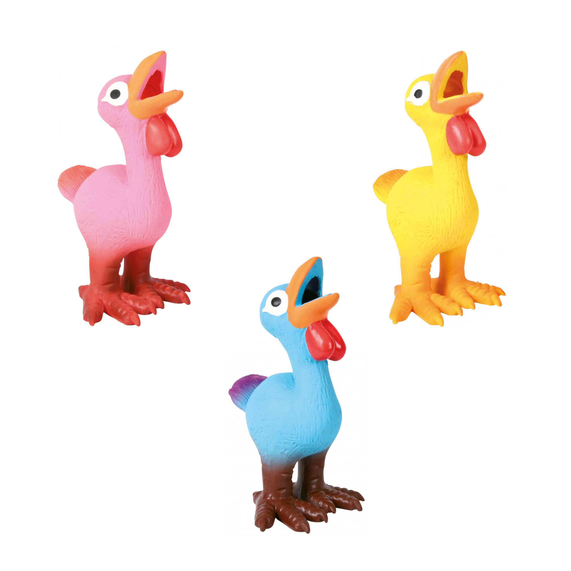 

Набор игрушек для собак Trixie Куры с пищалкой 14см 4шт (TX-35267)