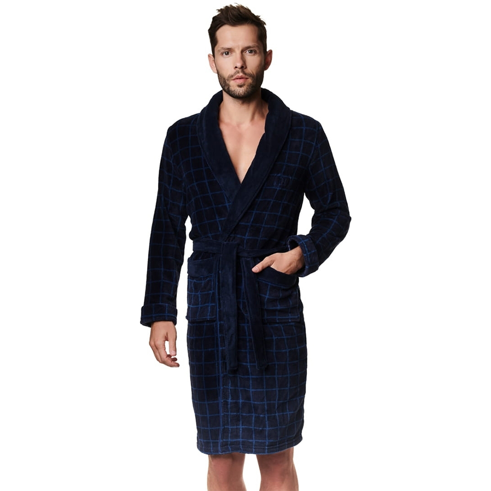 

Халат домашний мужской HENDERSON XXL GRA (39389 MAZER)