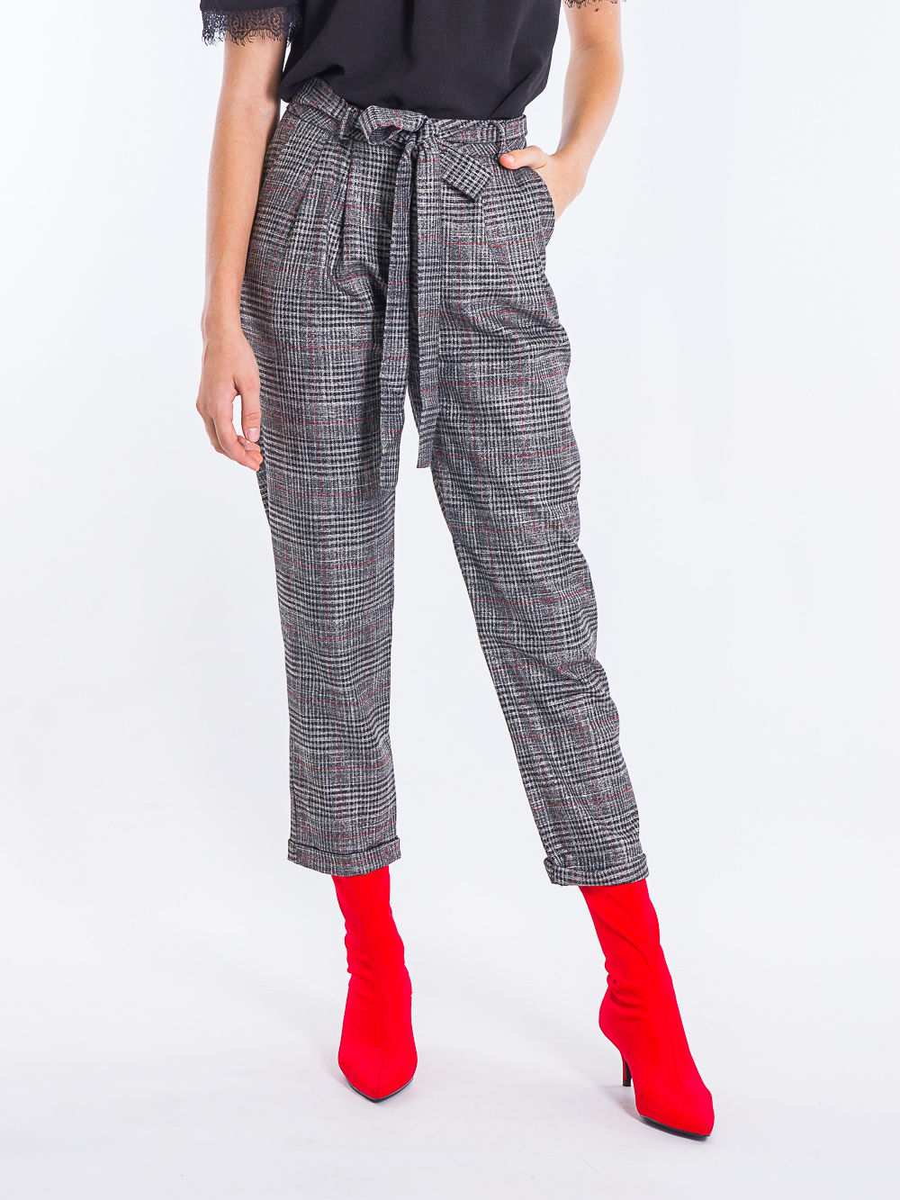 

Клетчатые брюки BEBE PLUS 20980  Клетка, Клетчатые брюки BEBE PLUS 20980 S Клетка