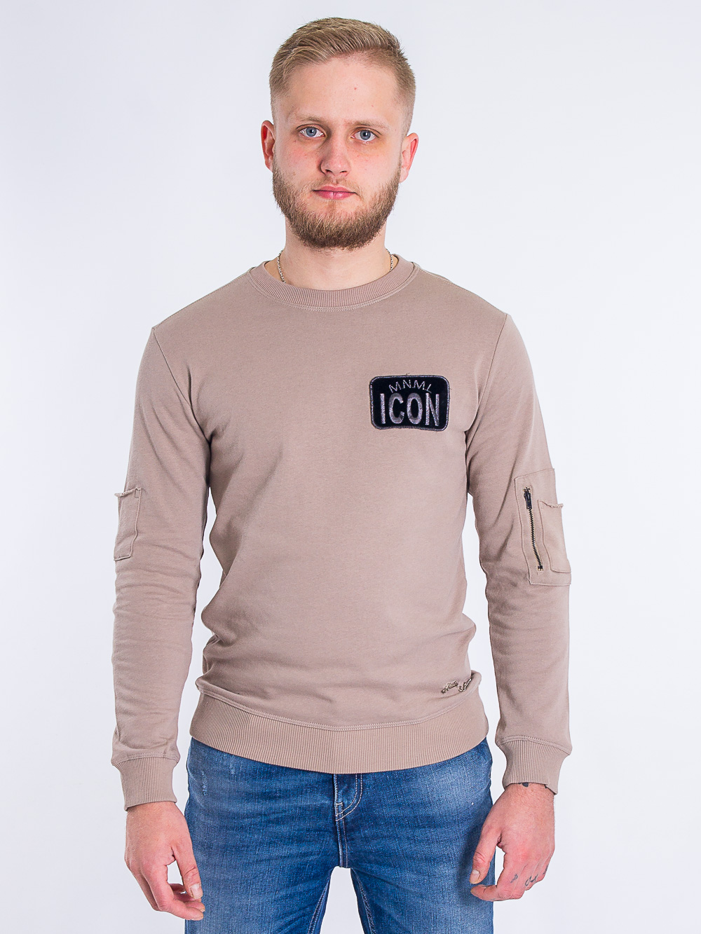 

Свитшот MNML S047  Бежевый, Свитшот MNML S047 XL Бежевый