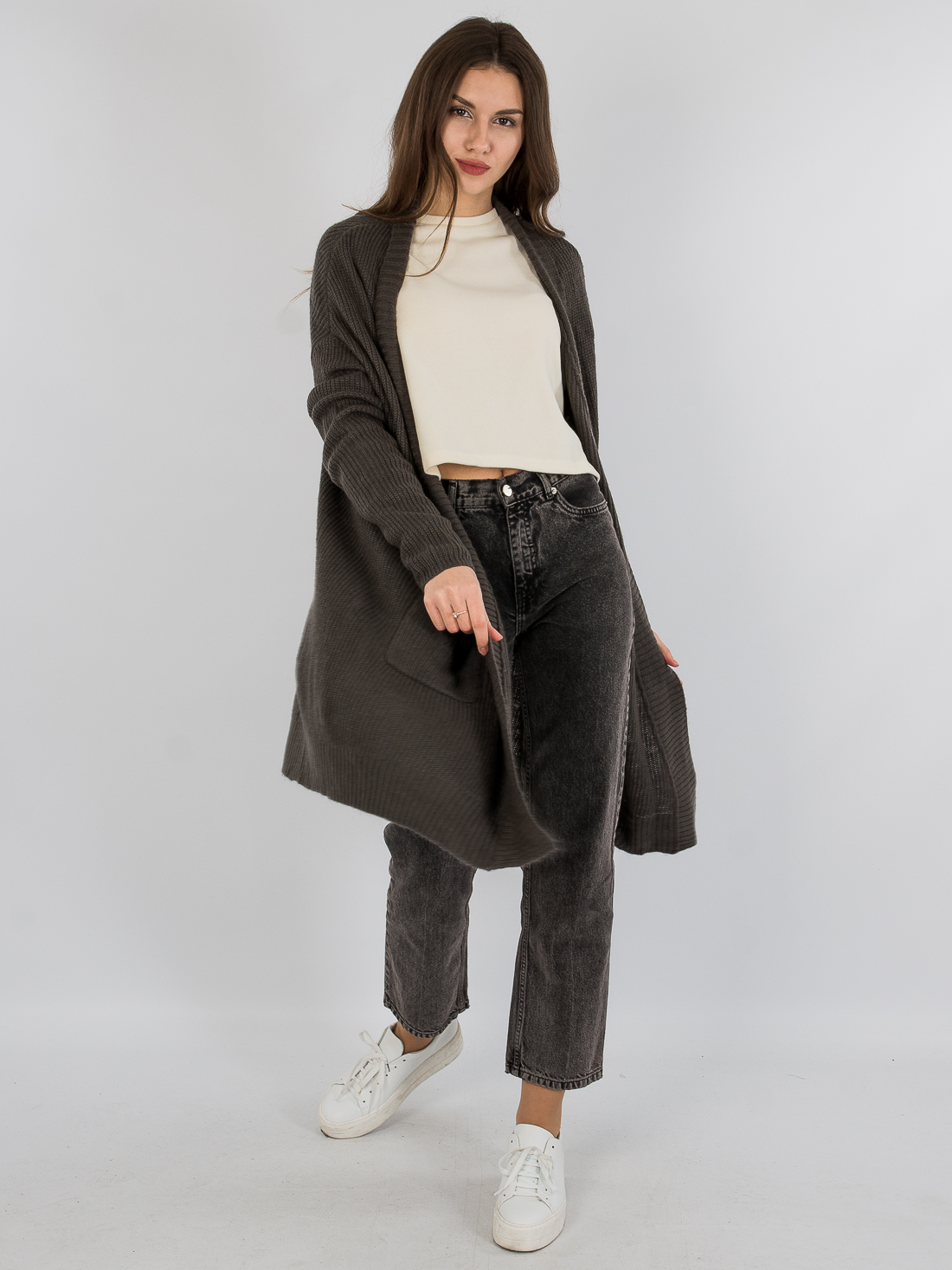 

Кардиган H& 0505224-1  серый, Кардиган H&M 0505224-1 M серый
