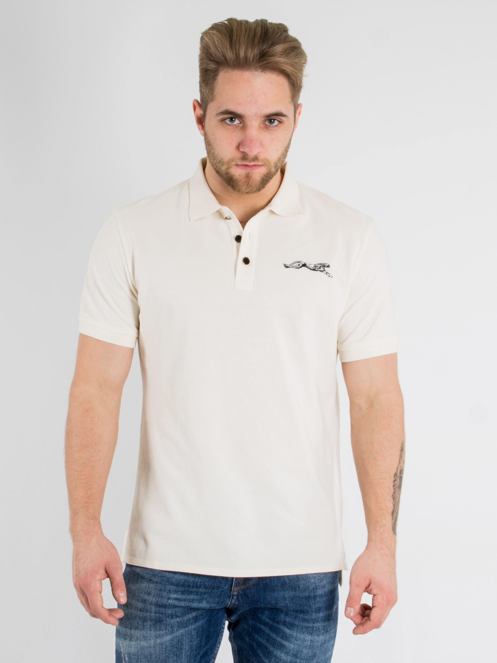 

Поло Just Cavalli S01GL0011  Белый, Поло Just Cavalli S01GL0011 S Белый
