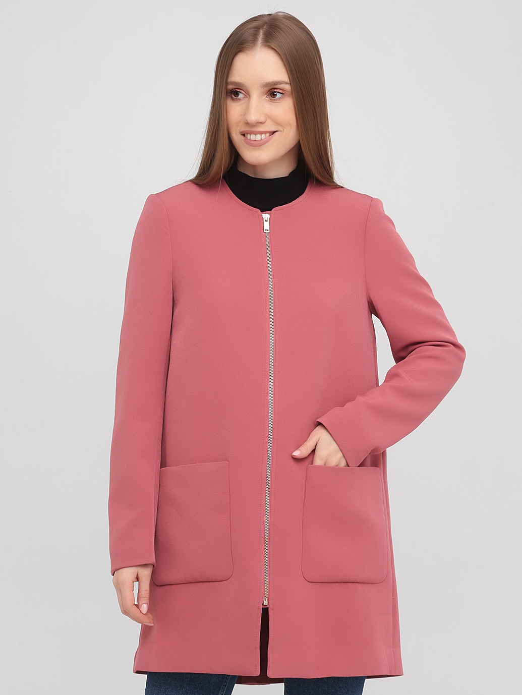

Короткое пальто H&M 685635  Розовый, Короткое пальто H&M 685635 S Розовый