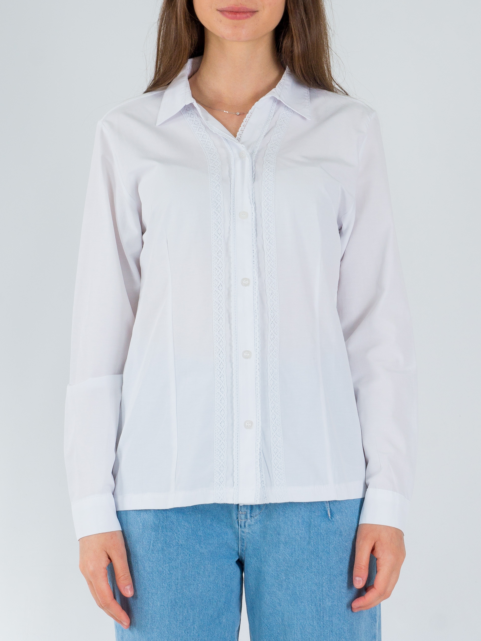 

Белая рубашка BEBE PLUS 24864  Белый, Белая рубашка BEBE PLUS 24864 S Белый