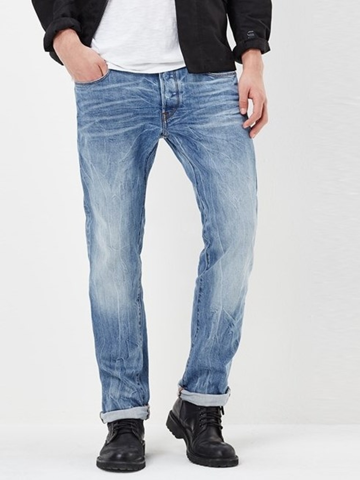 

Джинсы 3301 STRIGHT G-Star Raw 3301STRIGHT  Голубой, Джинсы 3301 STRIGHT G-Star Raw 3301STRIGHT XS Голубой