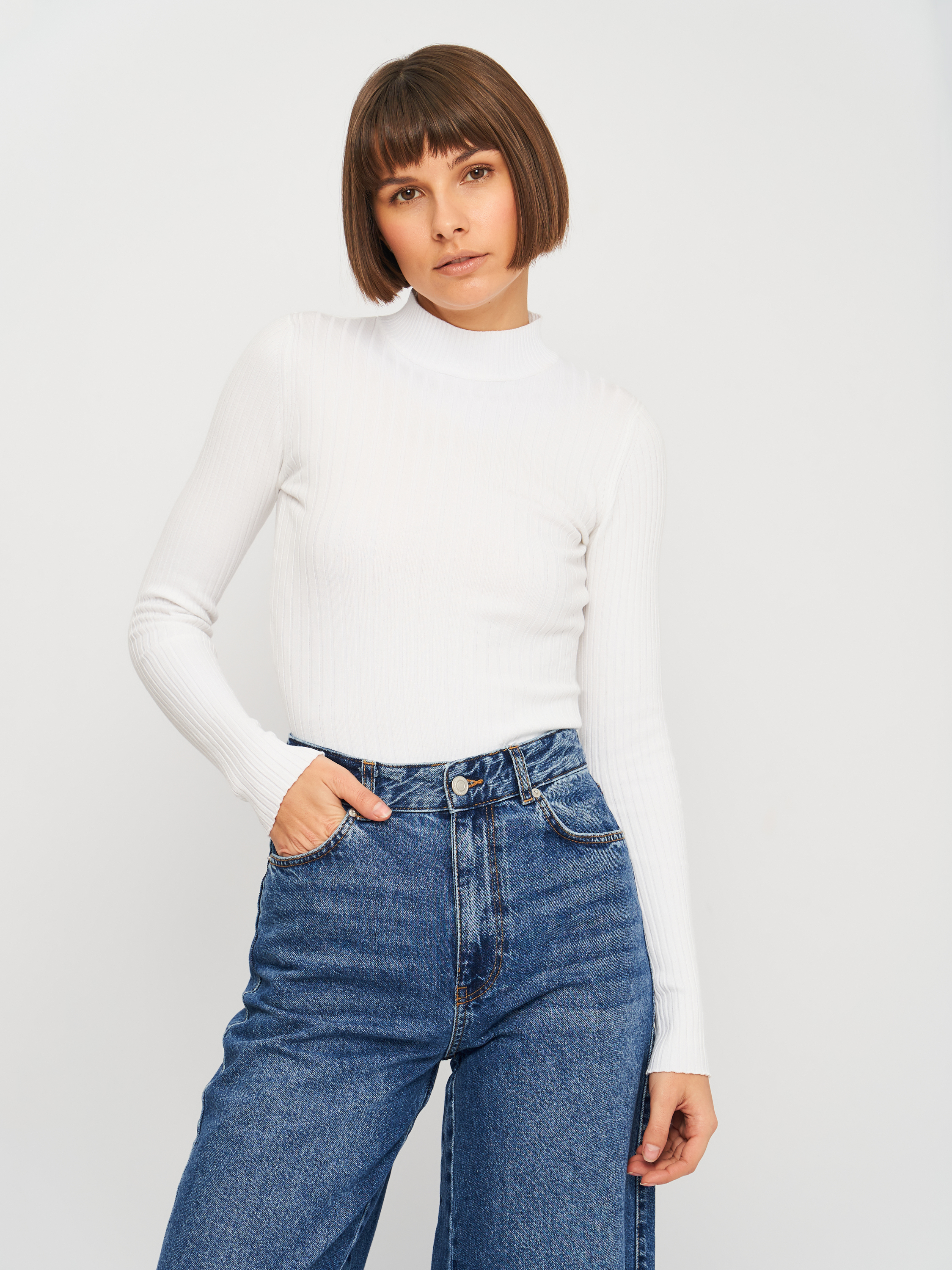 

Водолазка Bershka 6908/555/250 S Белая