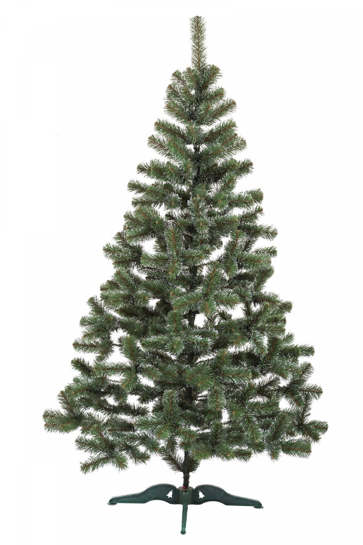 

Ель искуственная ПВХ на металлической основе с подставкой "Казка" 1 м Зеленая с белыми кончиками