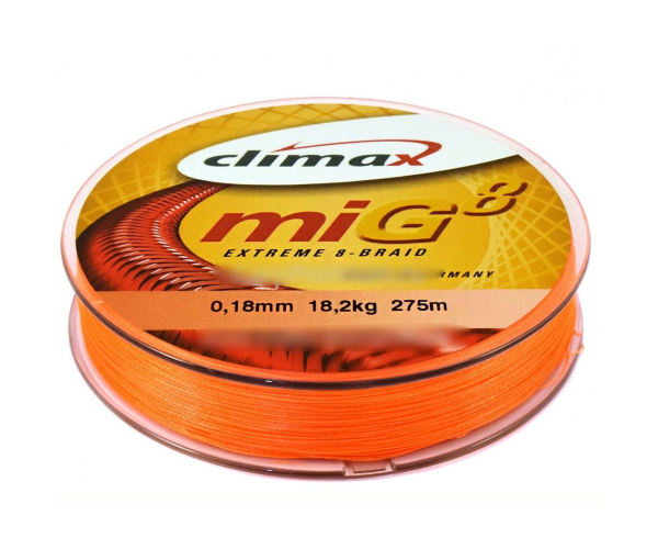

Шнур Climax Mig Extreme 8 Braid Fluo-Orange 0.20 (арт.1234909928384)