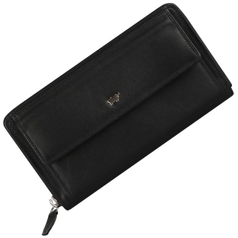 

Портмоне женское Braun Bueffel GOLF 2.0 на молнии 16 к. чёрное 19х10.5x2.4 см (90480-051-010)