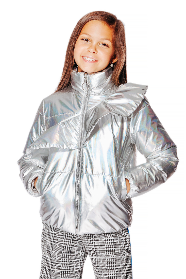 

Куртка Lukas Kids с радужным эффектом 122 срібло (9324)