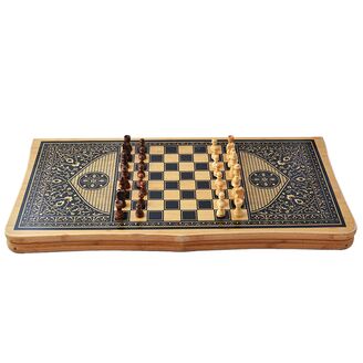 

Игровой набор Present 3в1 нарды шахматы и шашки (62х62 см) В6535 (IR06490)