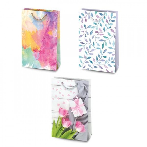

Подарочный пакет Пакет подарочный микс 11,1х5,4х17,3 (10 шт.) Flora 7960 (NAT09142)