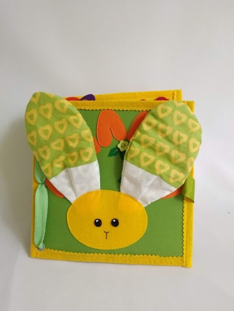 

Развивающая мягкая сенсорная книжка именная Happy Vita Craft разноцветная