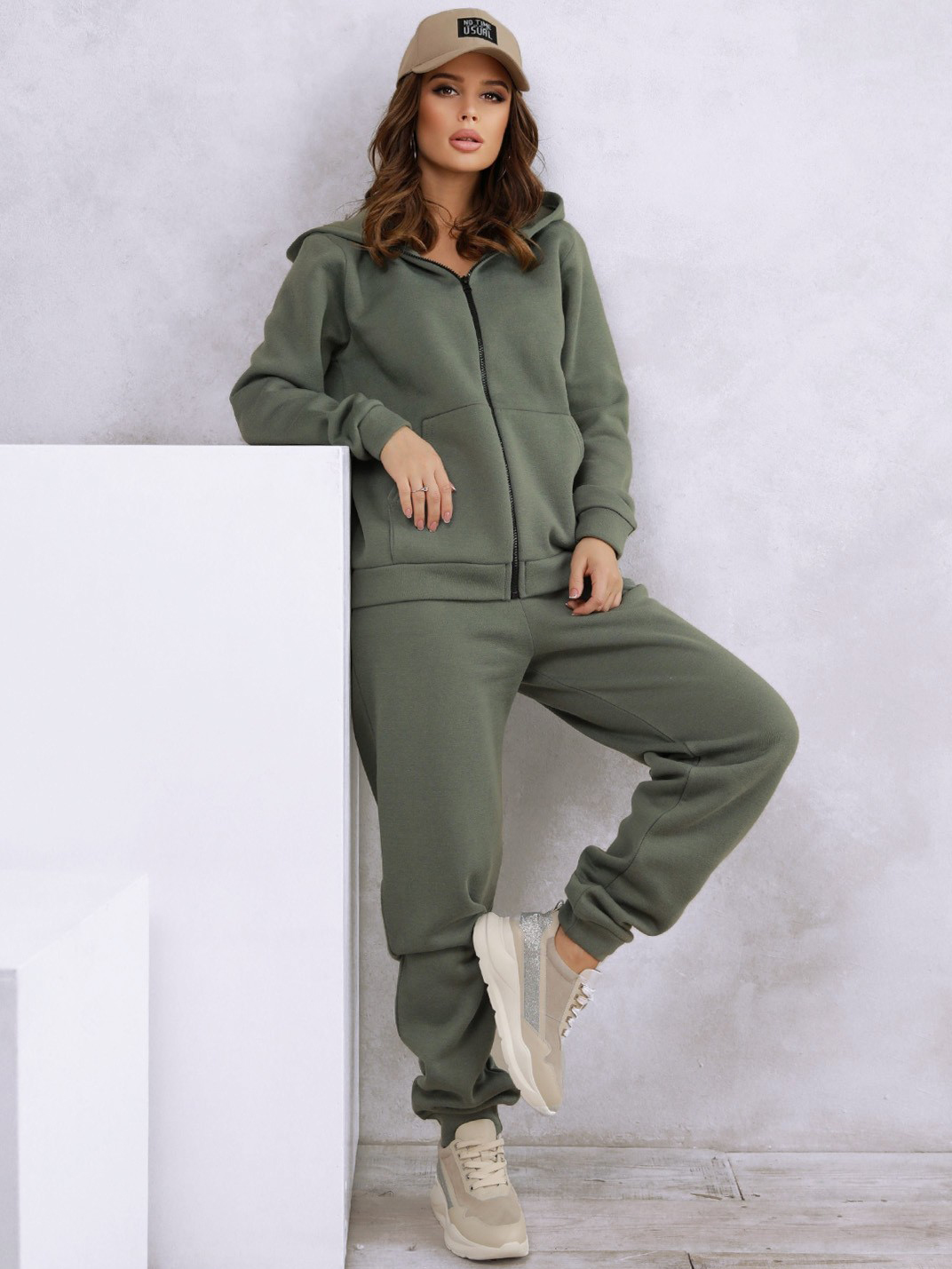 

Спортивный костюм ISSA PLUS 12296  Хаки, Спортивный костюм ISSA PLUS 12296 S Хаки
