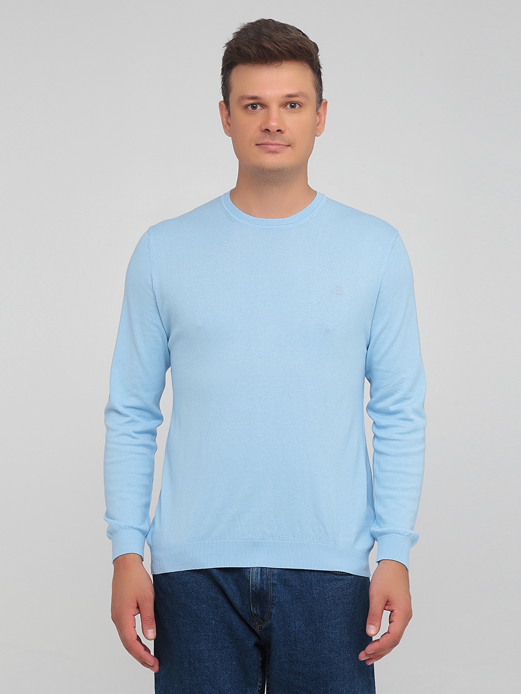 

Джемпер Benetton 1P94U1F20  Голубой, Джемпер Benetton 1P94U1F20 S Голубой