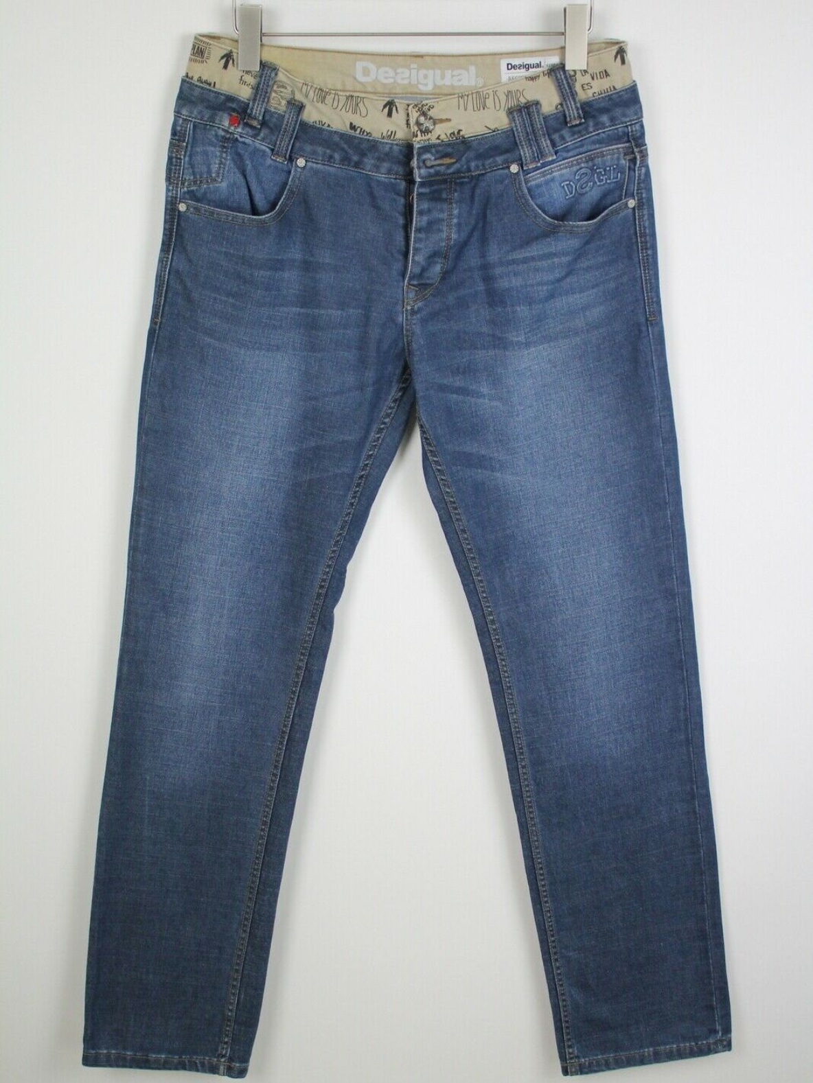 

Джинсы прямые Desigual 75D18A3  Синий, Джинсы прямые Desigual 75D18A3 S Синий