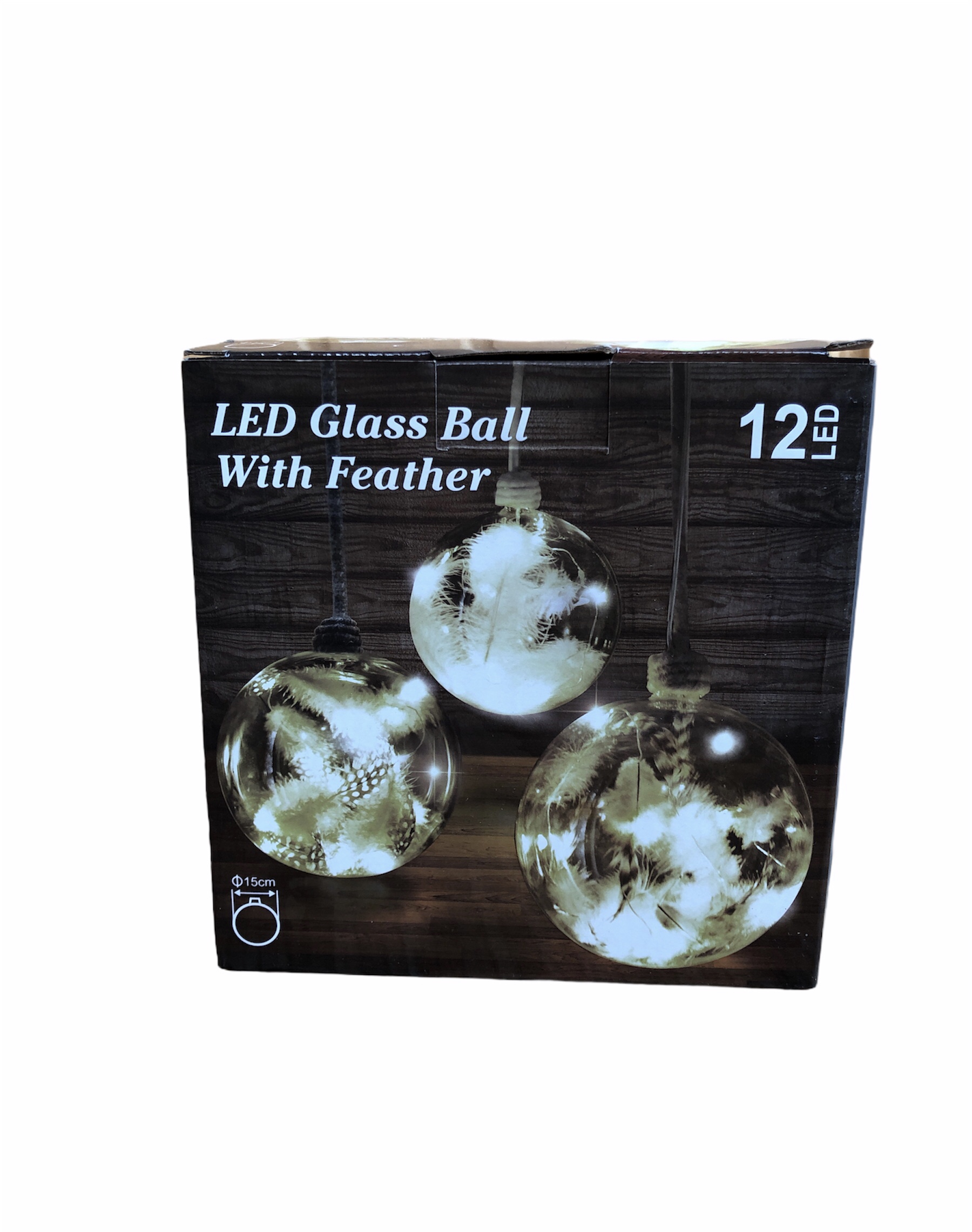 

Стеклянный Led шар на ёлку ALDI 15 см ALDI прозрачный N2-20019