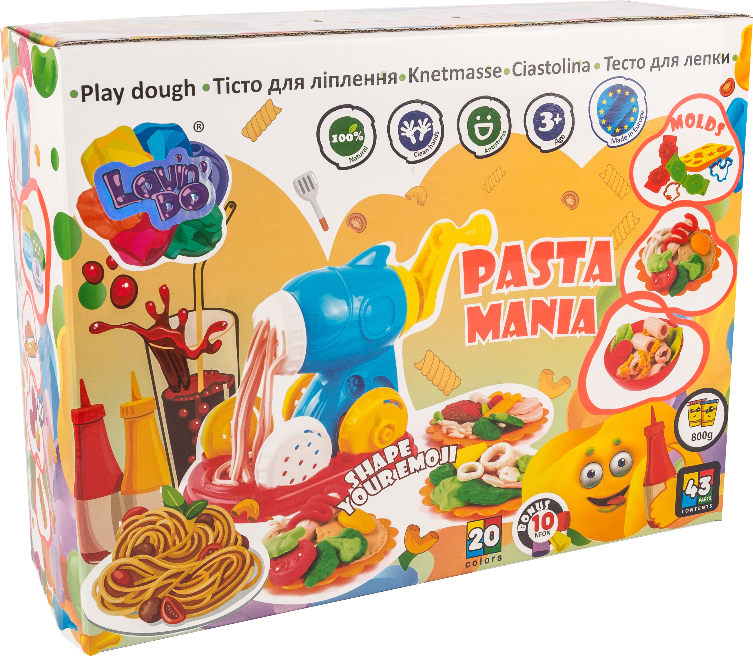 

Набор теста для лепки Lovin'Do Pasta Mania (4820199471353) (11030)