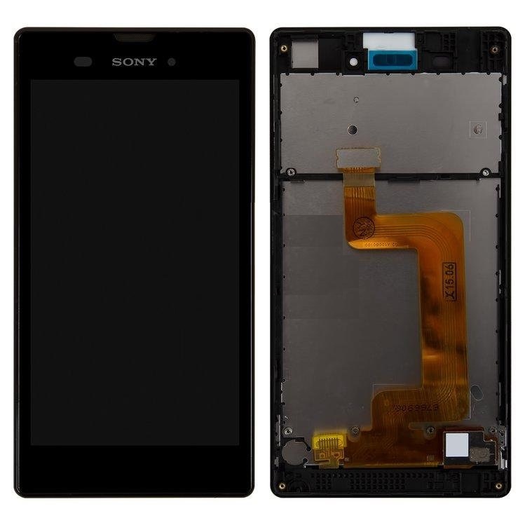 

Дисплей для Sony D5102 Xperia T3, D5103, D5106 с сенсором и рамкой черный