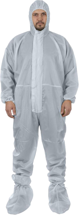 

Костюм защитный IVN многоразовый с капюшоном  Серый (IV-K6639GRXL, Костюм защитный IVN многоразовый с капюшоном XL Серый (IV-K6639GRXL)