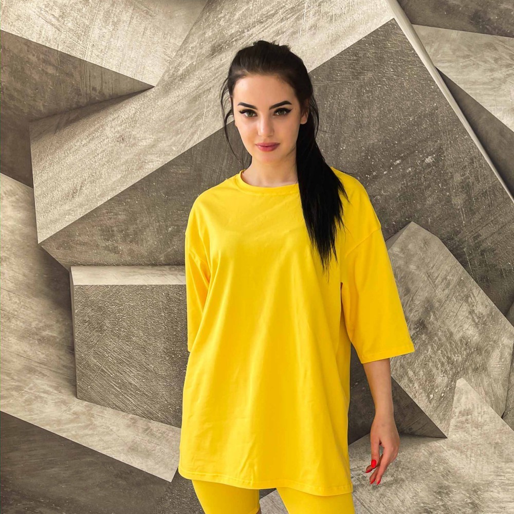 

Костюм Baysho туника с велосипедками Кулирка Желтый, XL (bk0601-500/bk0201-500)
