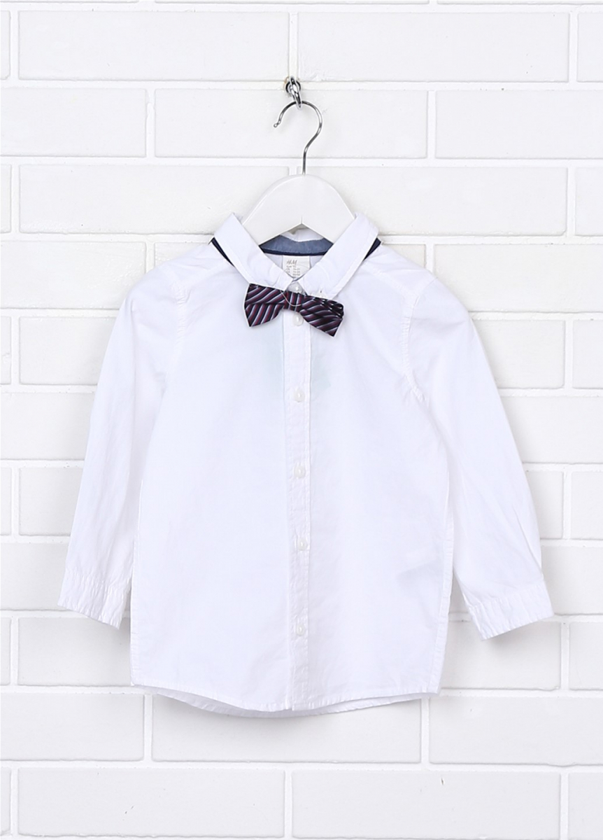 

Рубашка для мальчика H&M 0768858001 86 СМ Белый 66360