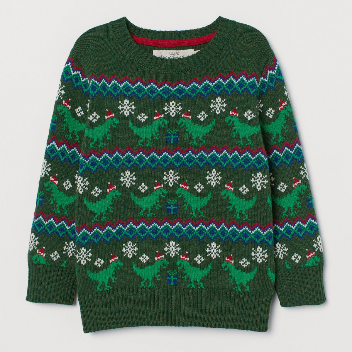 

Джемпер для мальчика H&M 0638874006 98 см, 104 см Зелёный 66334