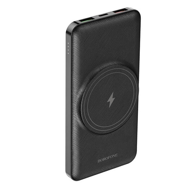 

УМБ зарядное Power Bank BOROFONE BJ12 Leader magnetic 10000мАч с Qi черное