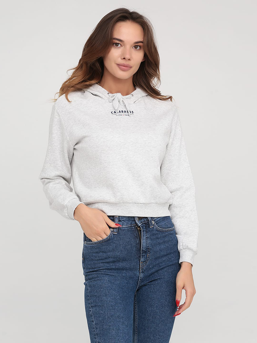 

Худи H&M 7546970log  Светло-серое, Худи H&M 7546970log L Светло-серое