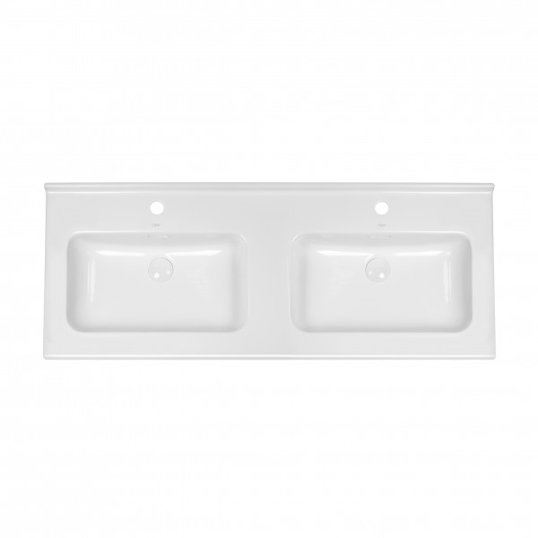 

Раковина двойная Qtap Albatross 1210х467х195 White с донным клапаном QT0111FL8167GW