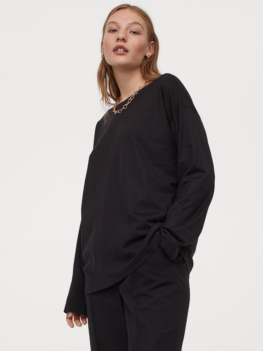 

Лонгслив H&M 8989182dm M Черный