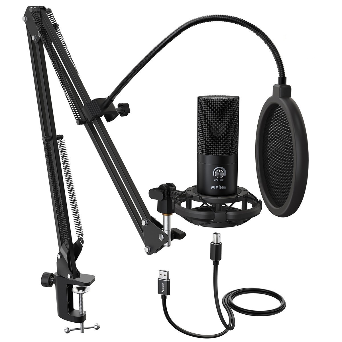 Студийный конденсаторний микрофон Fifine T669 Black – фото, отзывы,  характеристики в интернет-магазине ROZETKA от продавца: RIQUEZA