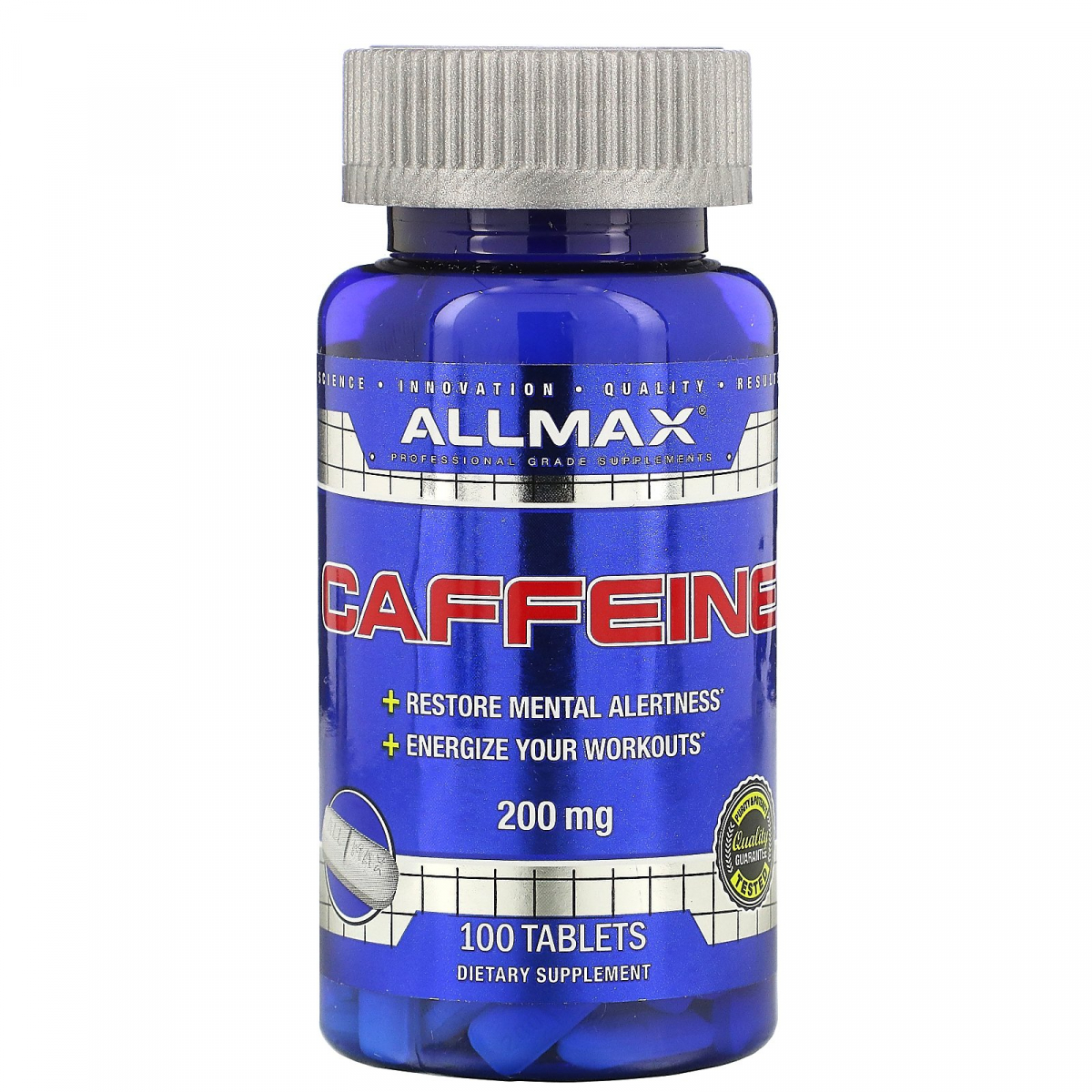 

Кофеин ALLMAX Nutrition (Caffeine) 200 мг 100 таблеток