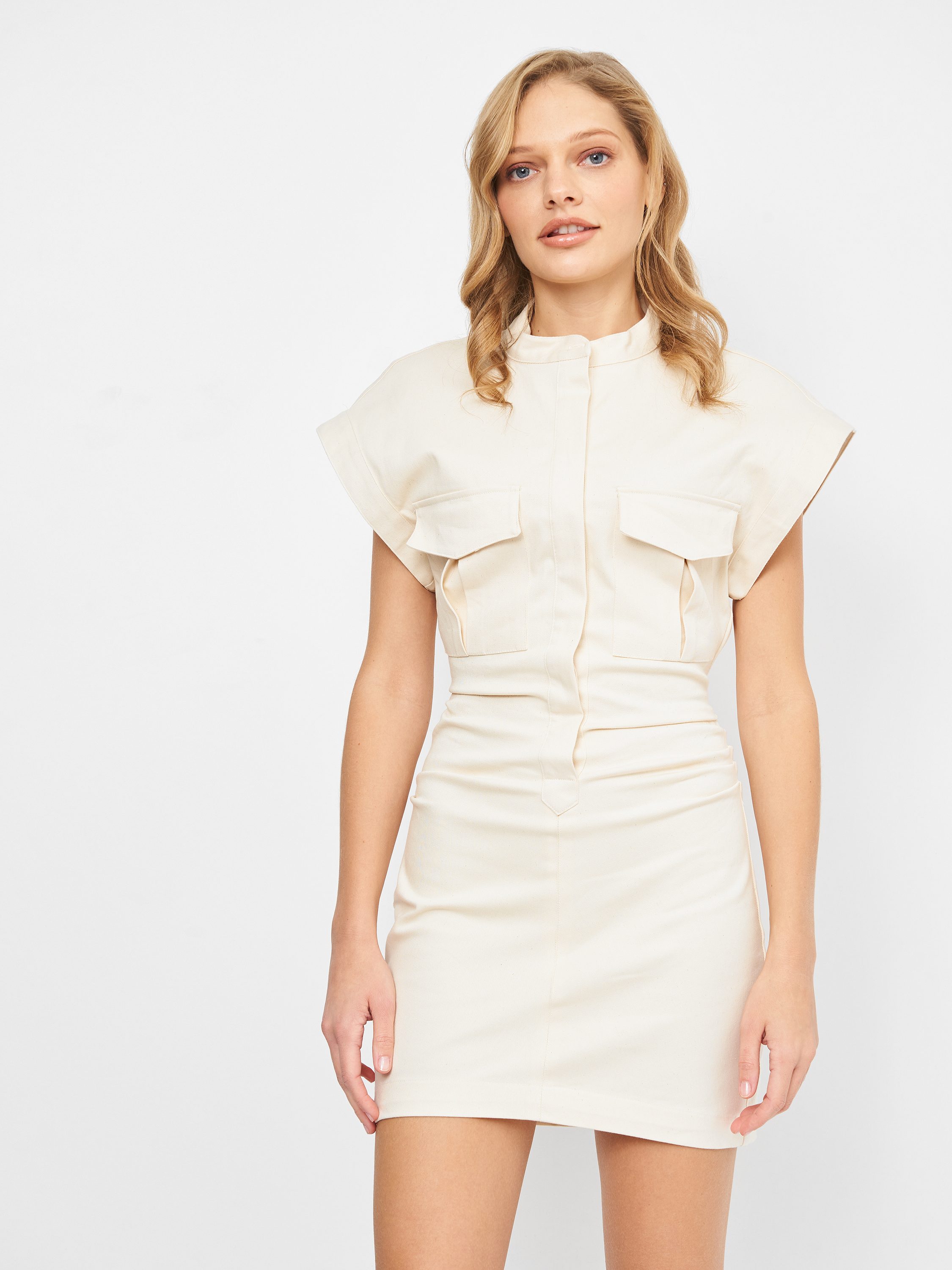 

Платье Zara 4514/304/052  Молочное, Платье Zara 4514/304/052 XS Молочное