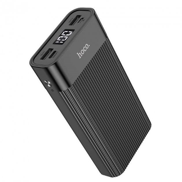 

Павербанк Hoco Ribbed Surface 20000mAh |2USB/Type-C| black