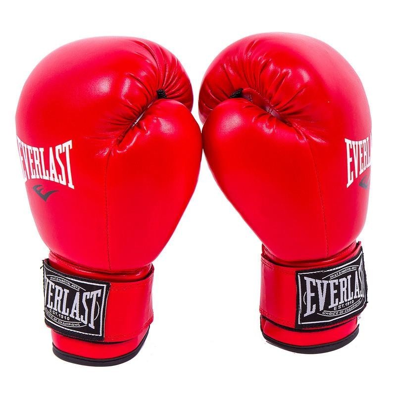 

Перчатки боксерские на липучке Everlast BO-0718 (р-р 12oz, красный)