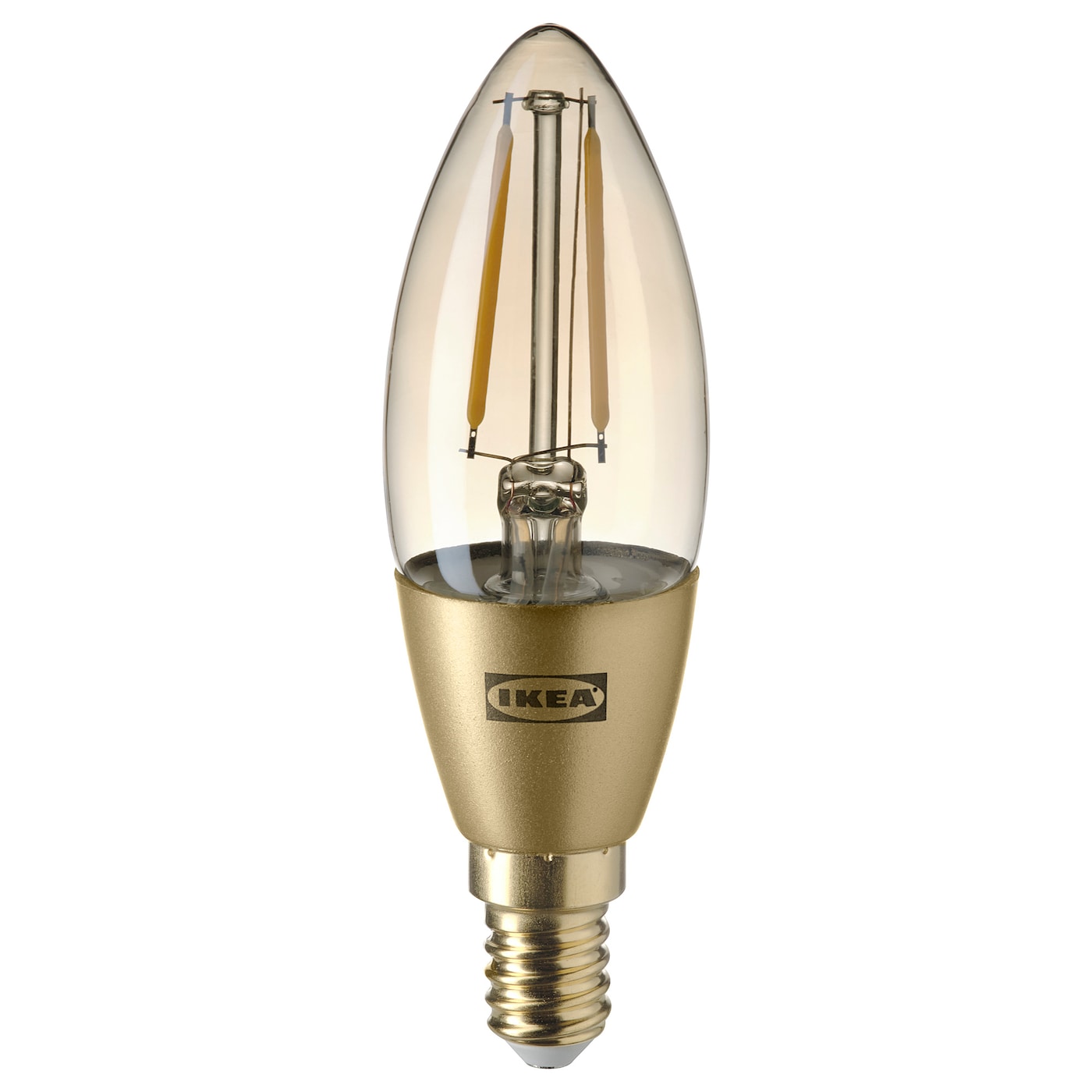 

LED лампа E14 200 лм, регулювання яскравості/свічкоподібна коричневий прозоре скло ROLLSBO IKEA 704.082.46