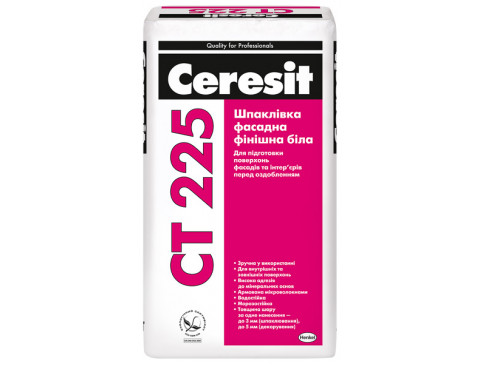 

Шпаклевка цементная, Ceresit CT 225, 25 кг