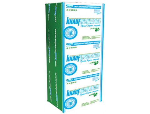 

Минеральная вата Knauf Insulation акустическая перегородка, 1250*610*50 мм