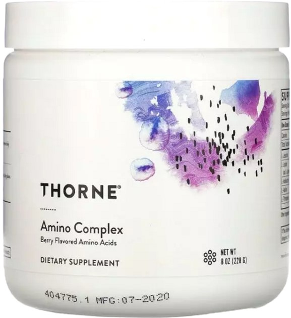 

Комплекс аминокислот, вкус ягод, Amino Complex, Berry Flavored, Thorne Research 228 г (8 унций) (693749004646)