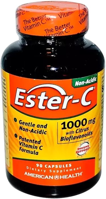 

Эстер-С American Health с Бифлавоноидами, Ester-C, American Health, 1000 мг, 90 капсул (076630169752)