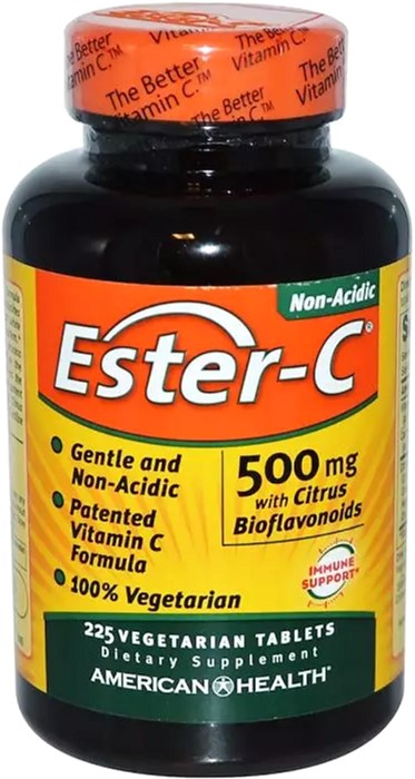

Эстер-С American Health с Бифлавоноидами, Ester-C, American Health, 500 мг, 225 таблеток (076630169745)