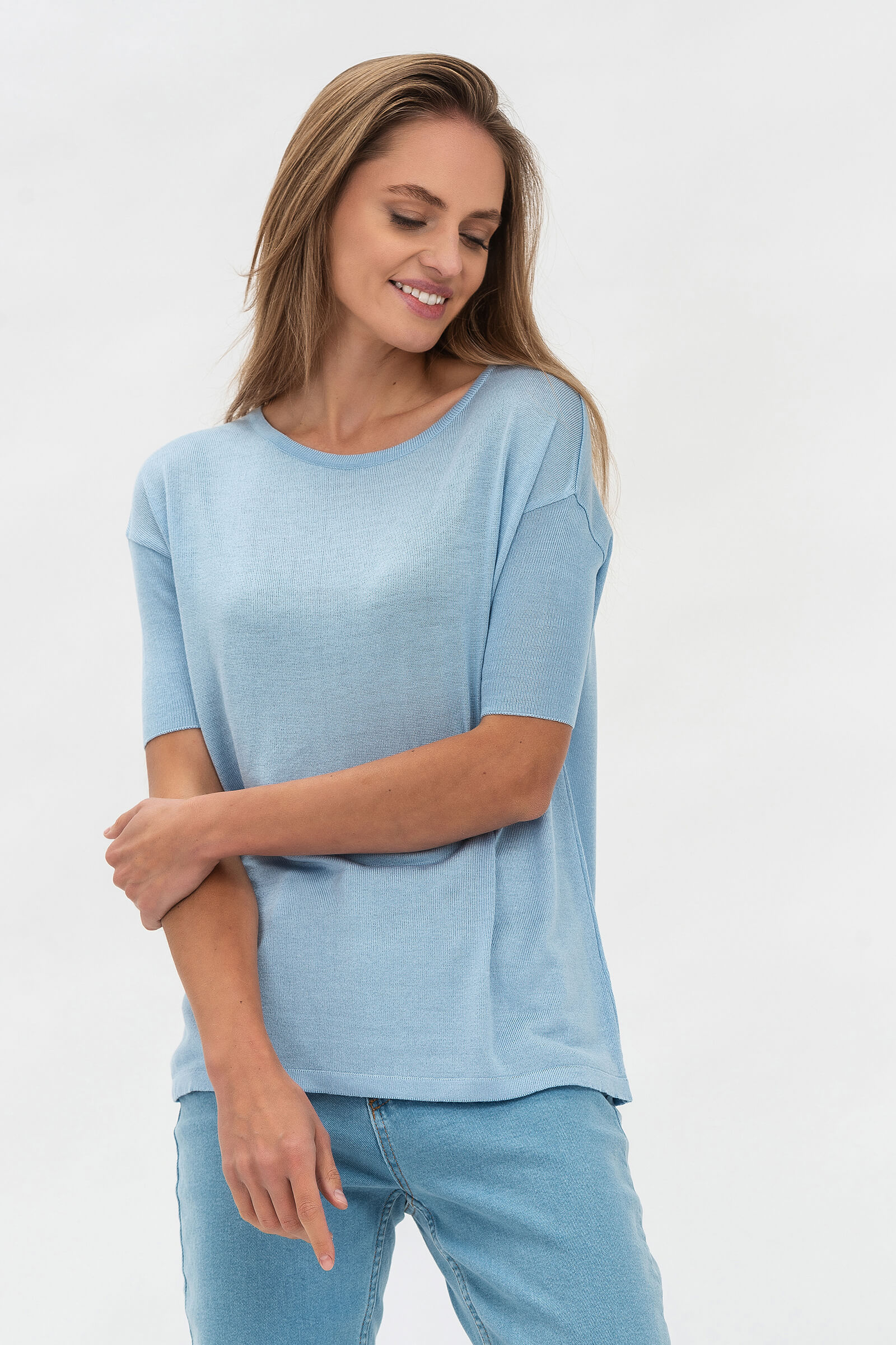 

Джемпер Lesia №503 База  Голубой 124400000S, Джемпер Lesia №503 База S Голубой 124400000S