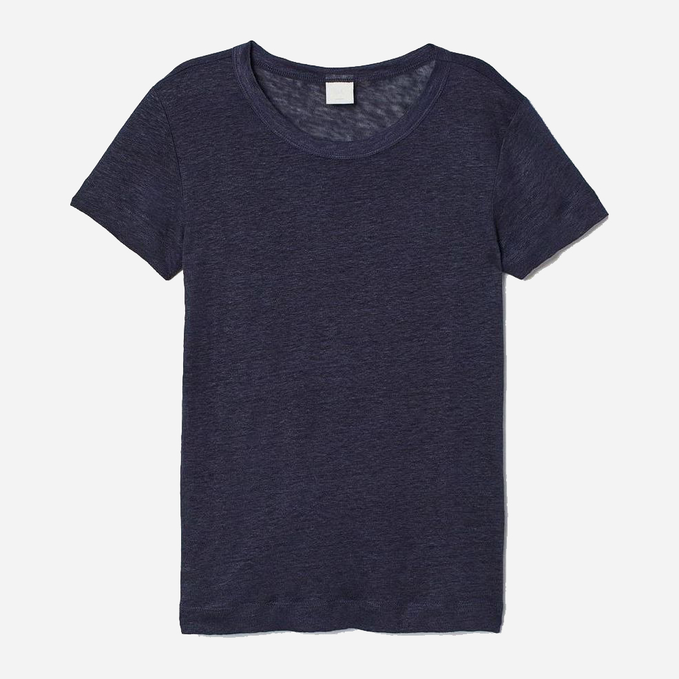 

Футболка H&M 0739529 XS Темно-синяя