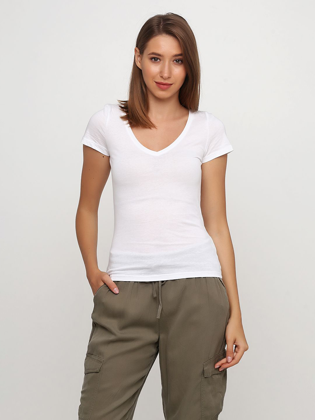 

Футболка H&M 0767862  Белая, Футболка H&M 0767862 XL Белая