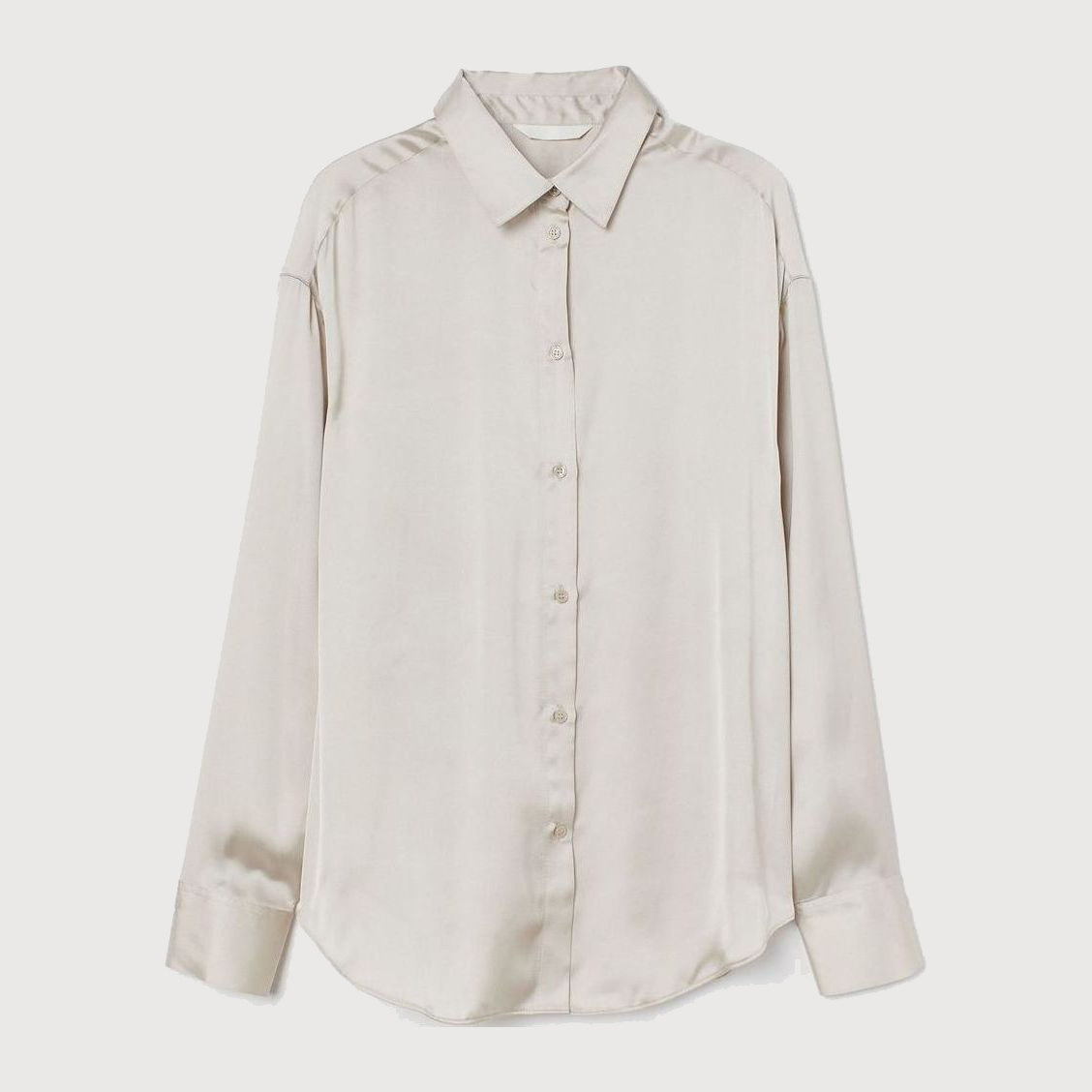 

Рубашка H&M 0938580 L Серая с бежевым