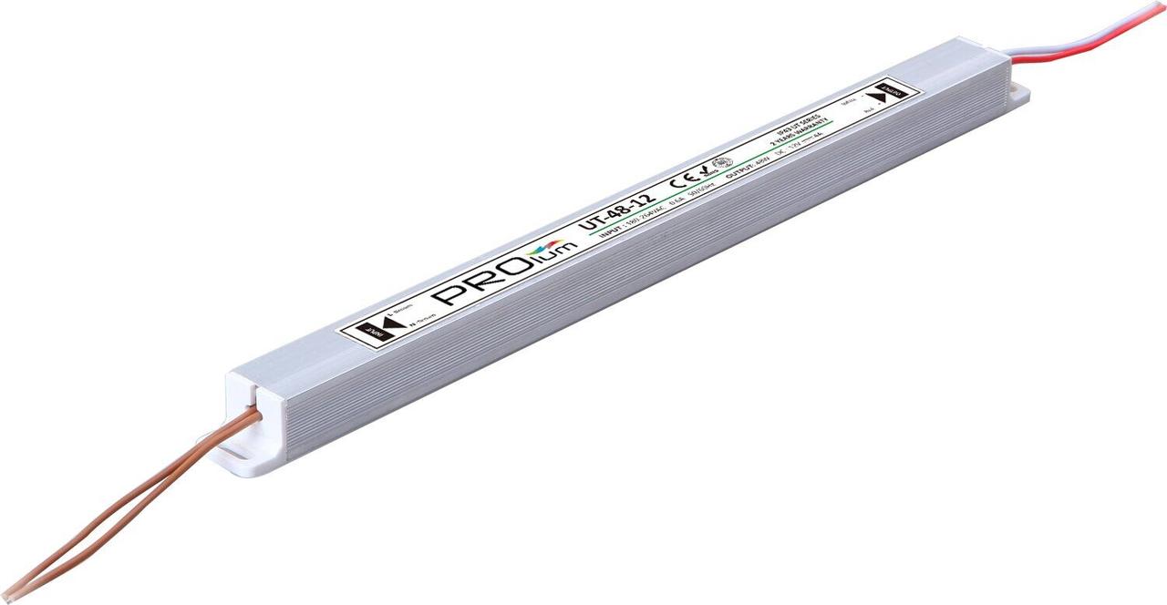 

Блок питания импульсный PROLUM Slim 48W 12V (IP43; 4А) Series "UT" PRO 223030