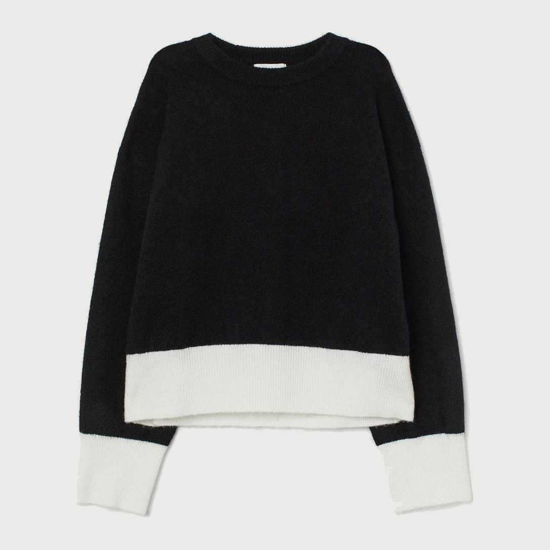 

Джемпер H&M 0830016  Черный с белым, Джемпер H&M 0830016 XS Черный с белым