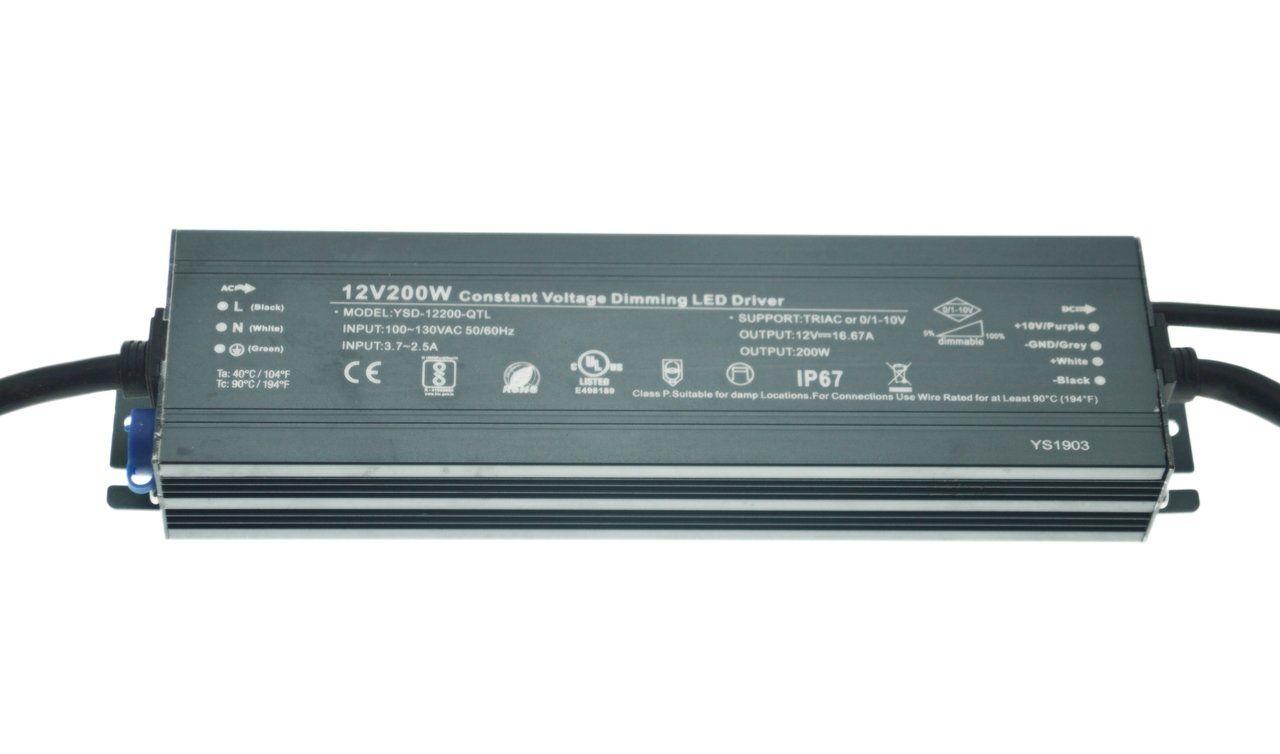 

Блок питания импульсный PROLUM Slim 200W 12V (IP67, 16,7А) Series "WPS" 223013