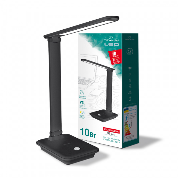 

LED лампа настольная TITANUM TLTF-009B 10W 3000-6500K